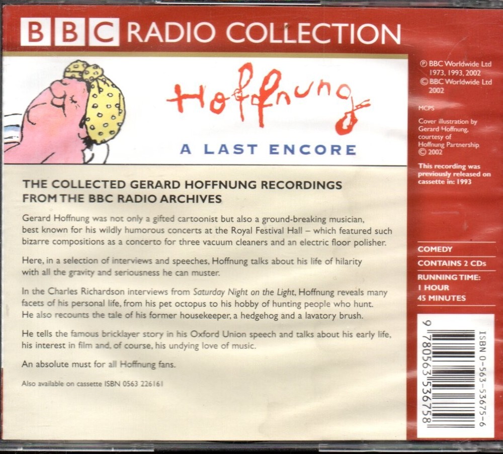 HOFFNUNG: A LAST ENCORE - Gerard Hoffnung - 2xCD Audiobook