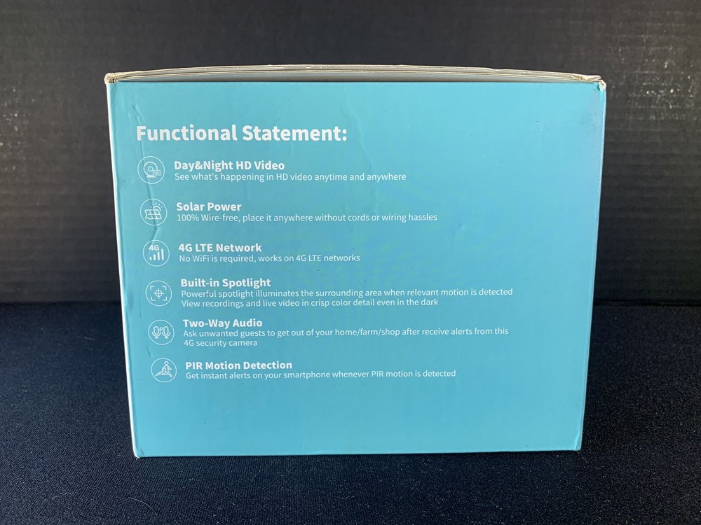 Oculview Pan Tilt Security Camera Battery/Solar Powered Model S40