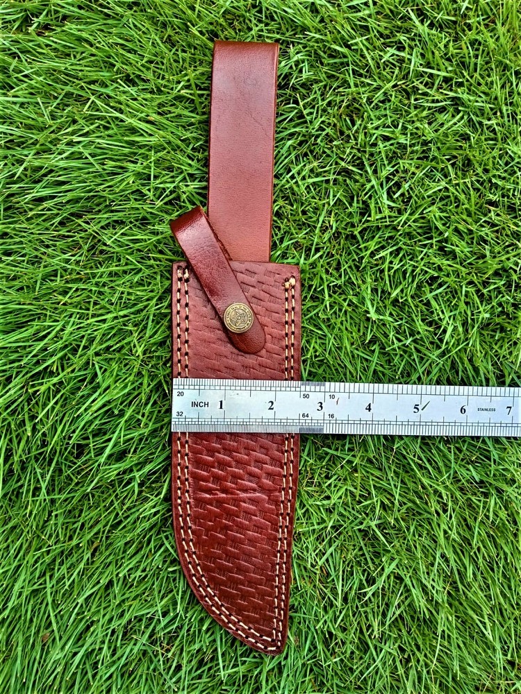 Leather Hand Crafted BELT Loop Knife SHEATH Holster FIXED BLADE KNIFE Sheath