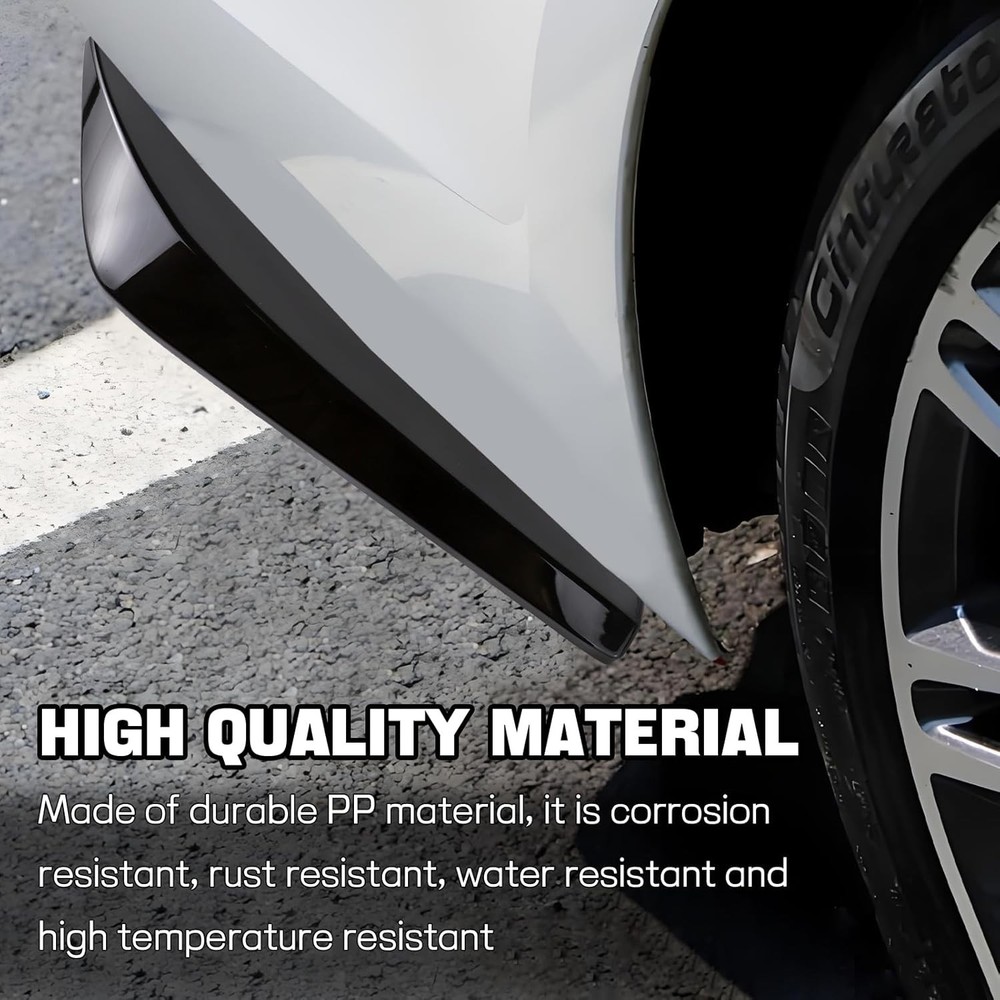 2pcs For Audi Accessories Rear Bumper Lip Diffuser Splitter Canard Protectors