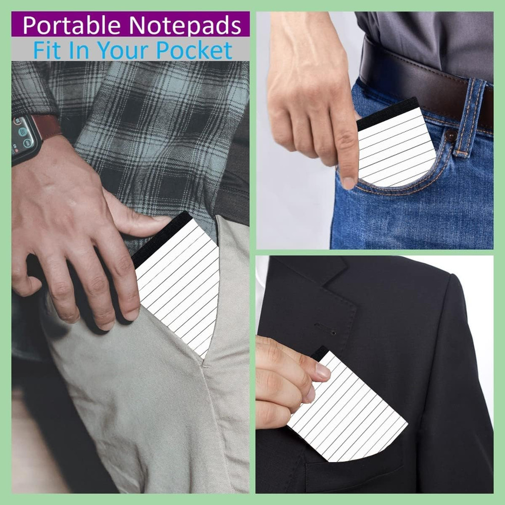 10 Pack 3x5 Inch Small Notepad Refills Memo Pads for Taking Notes Planning