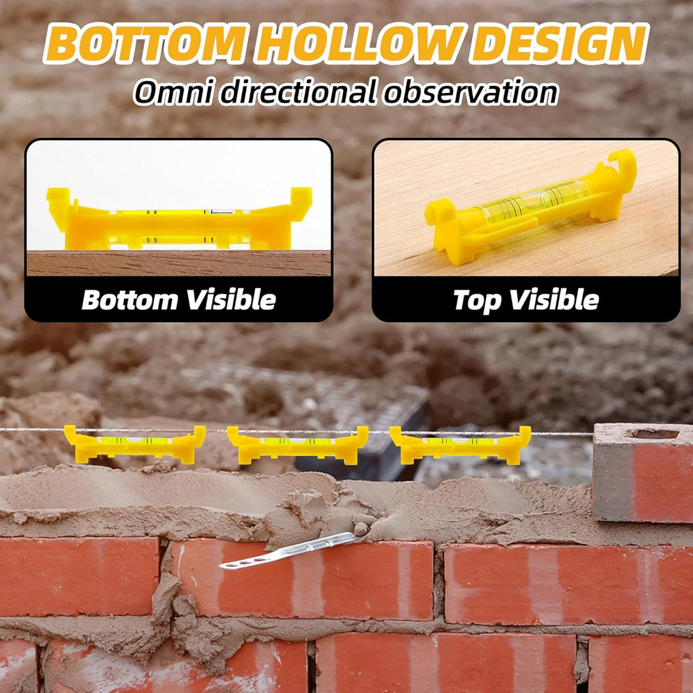 8 Pcs Hanging Bubble Line Level String Tools, Mini Spirit Level for Building Tra