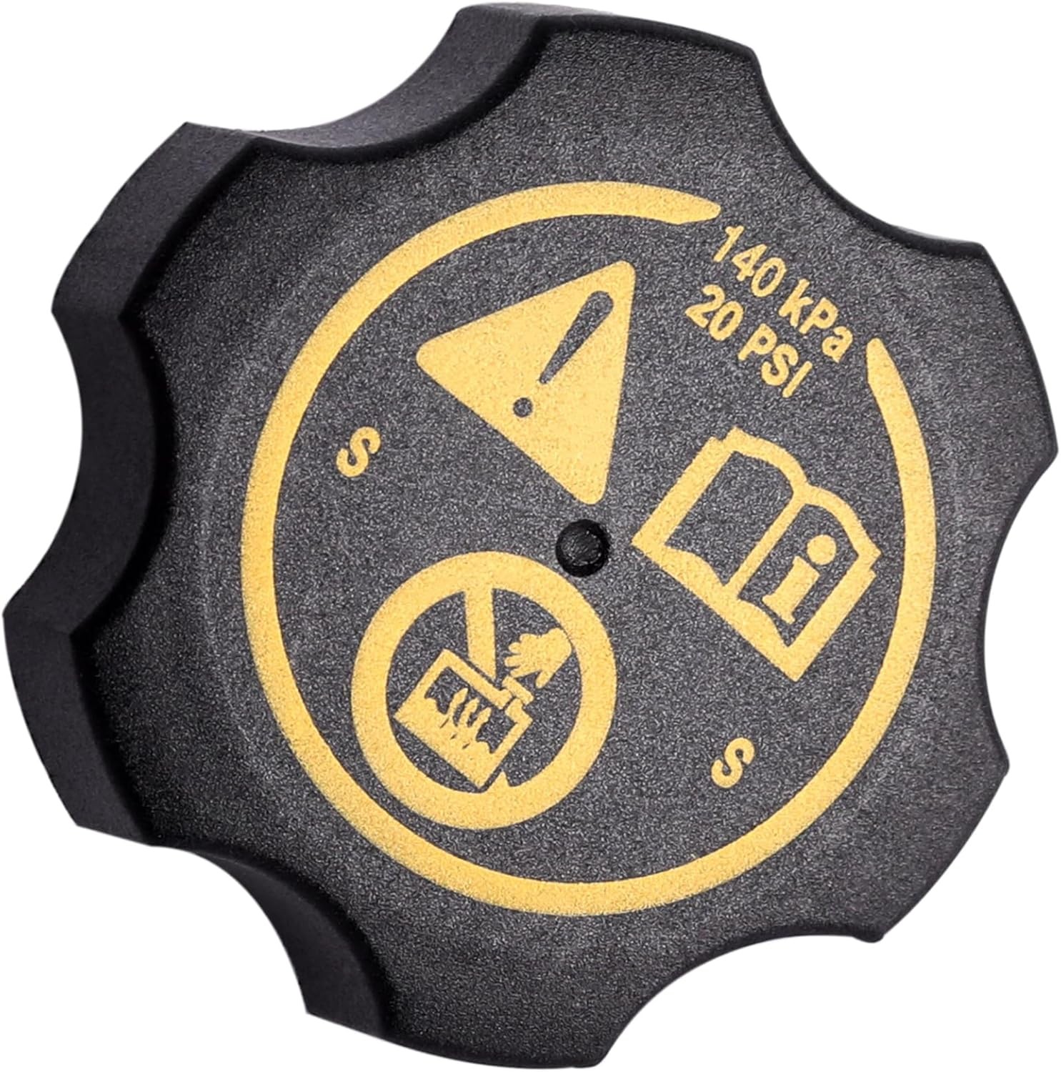 Universal Coolant Reservoir Cap for 2000-2022 Chevy GMC Buick Cadillac -Silverad