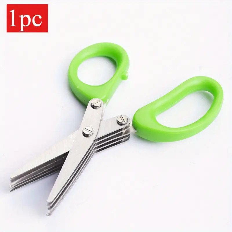 Multi - Layer Kitchen Scissors, Stainless Steel, Efficient Herb/Scallion Cutting