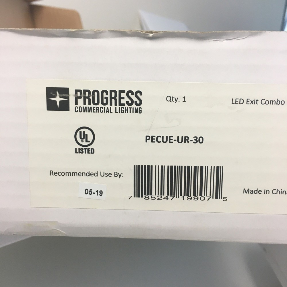 Progress Commercial Lighting PECUE-UR-30 LED Exit Combo Red DOUBLE SIDED
