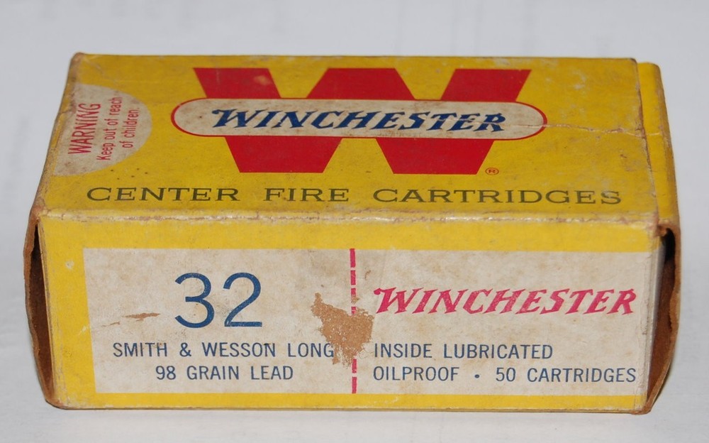 Vintage Winchester 32 Smith & Wesson S&W Empty Box