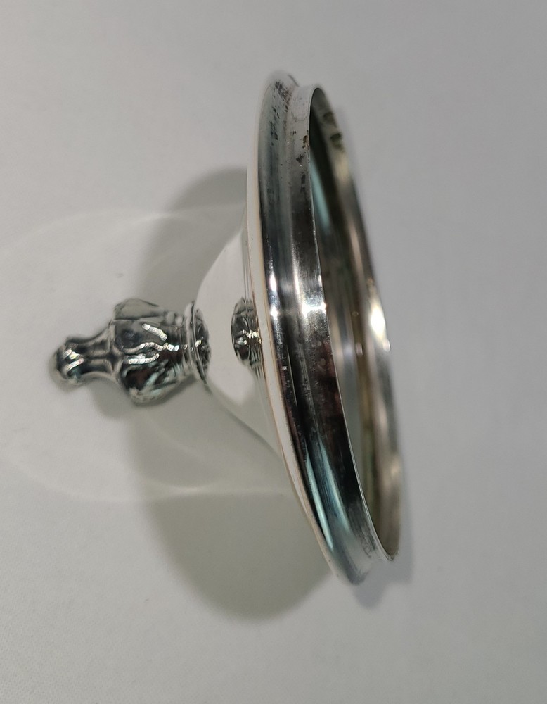Pickle Castor Insert Lid Silverplate Vintage