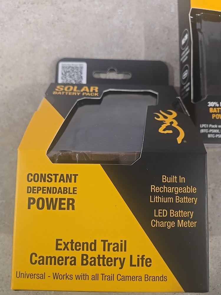Browning Micro Solar Battery Pack Lot