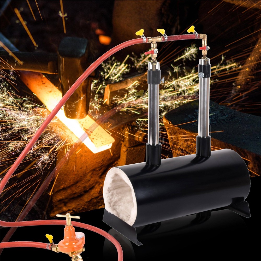 Propane Forge Propane Knife Forge Double Burner Blacksmith Farriers Furnace Oval
