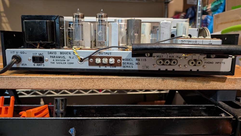 Bogen RB115 Tube Receiver tested and working