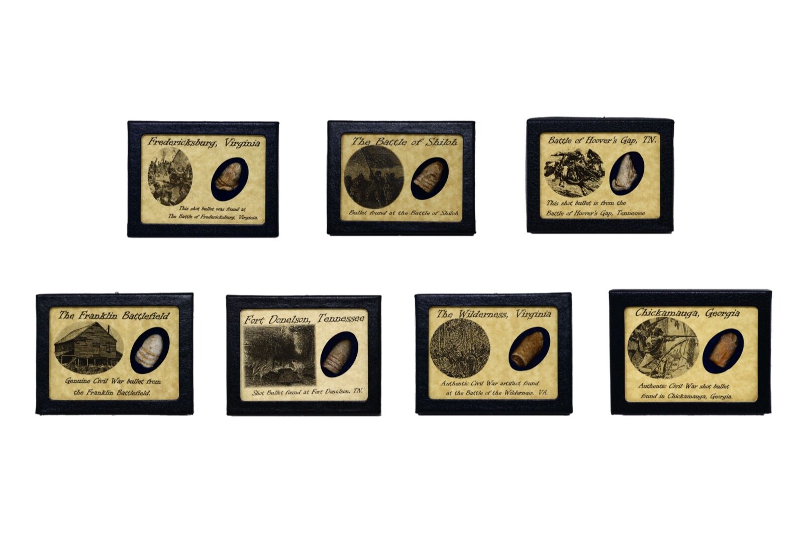 The Complete Shot Bullet Collection (23) from Civil War Battles with COA