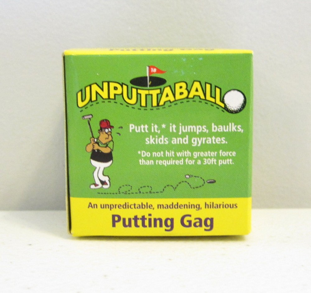 1 EXPLODING GOLF BALL & 1 UNPUTTABLE GOLF BALL GOLF BALL TRICK NOVELTIES