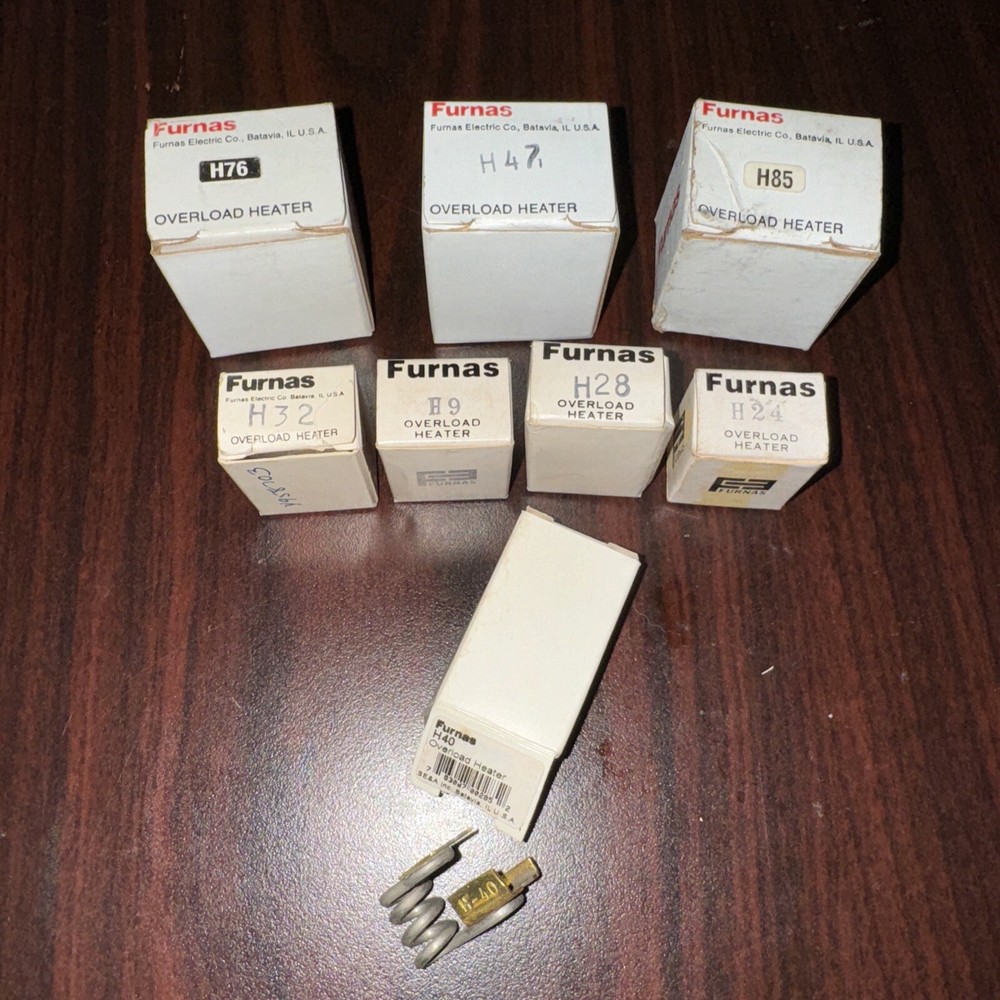 Furnas Type H Thermal Overload Heater Elements Sizes H1 - H86