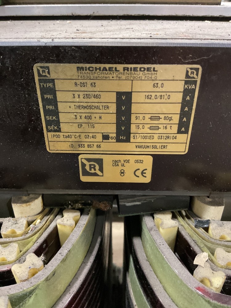 Michael Riedel R-DST63 Transformer 63KVA #4001FML