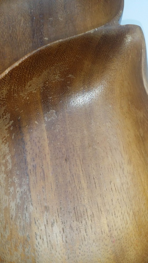 Wooden Bowl Two Sided Nut Candy Serving Bowl