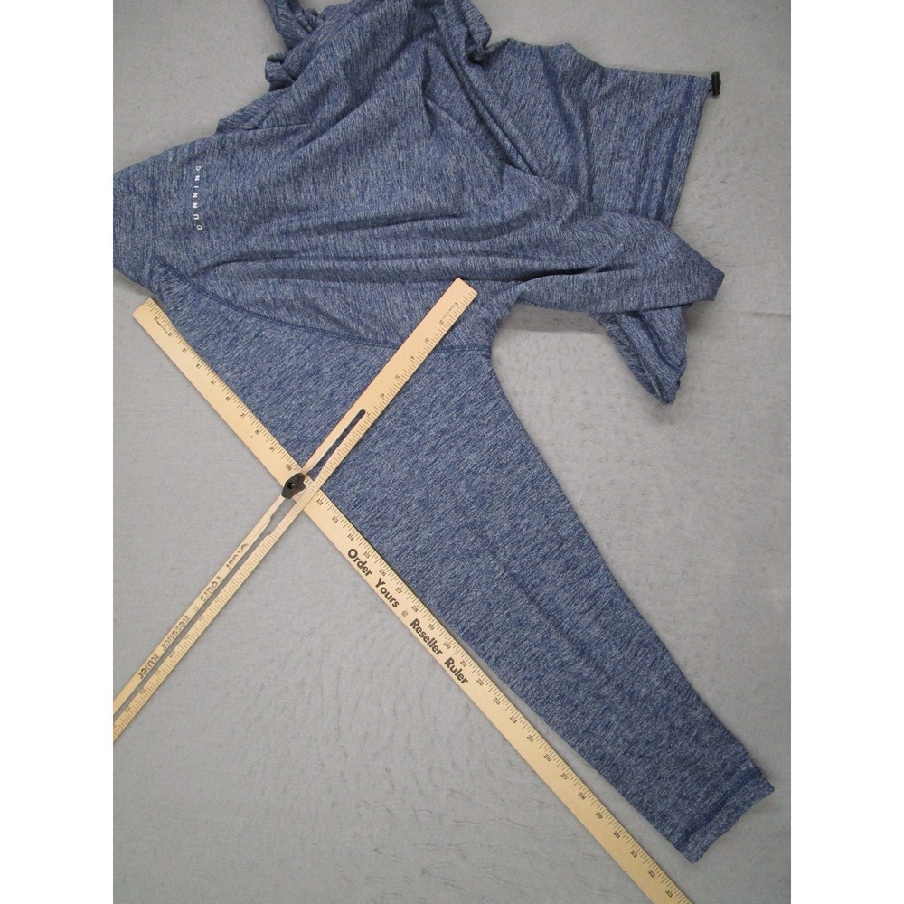 Dunning Golf Mens XL Blue Heathered Quarter Zip Pullover Performance DN800626