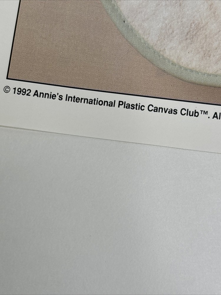 Patchwork Nursery Set Tissue Box Photo Frame Annies Attic Plastic Canvas Pattern