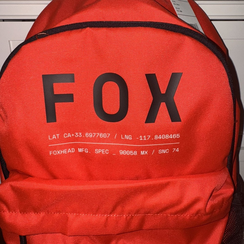 NWT Fox Racing MX Casuals - CLEAN-UP Backpack Red