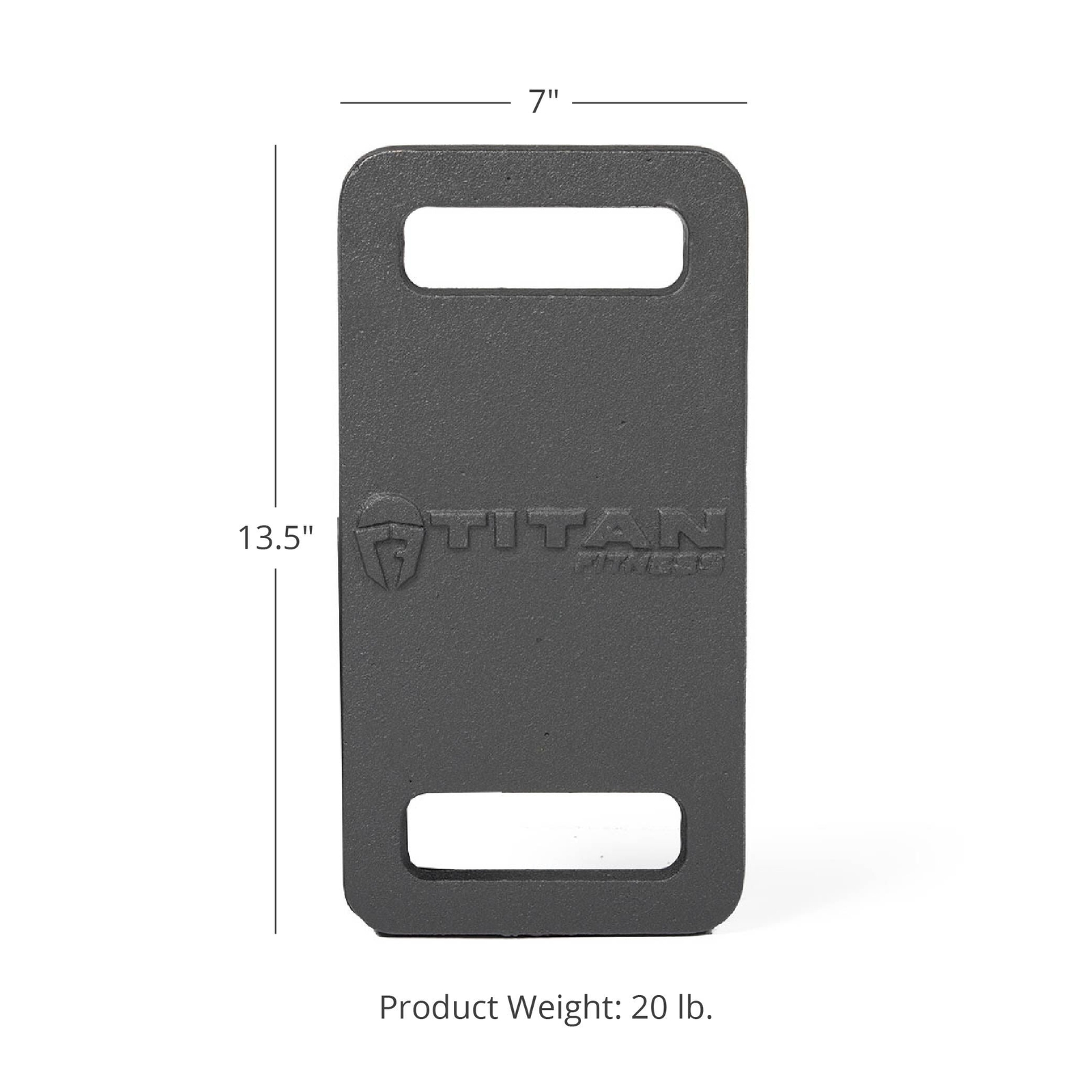 Titan Fitness 20 LB Cast Iron Ruck Weight Plate, Backpack Weight Training