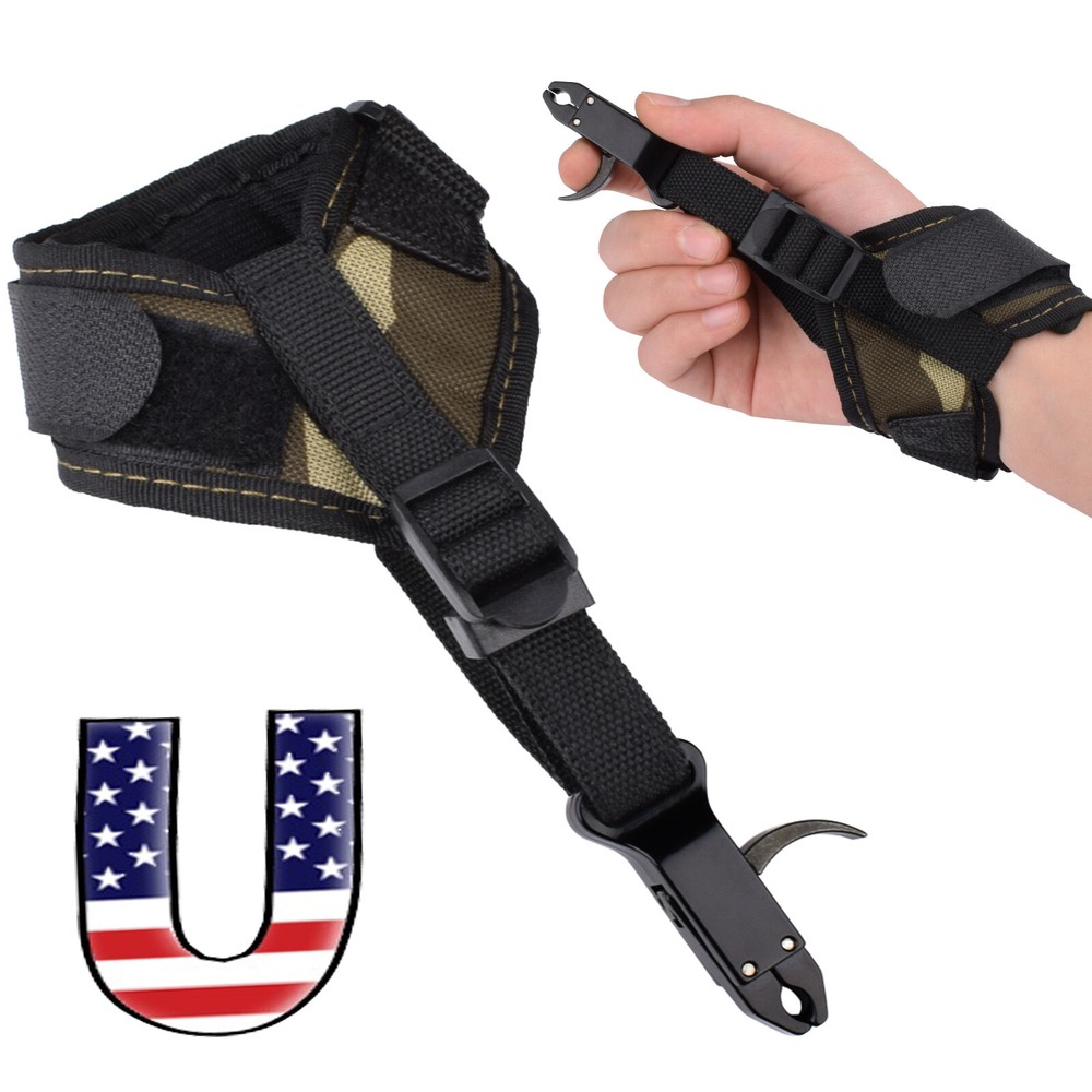 Caliper Release Aid Archery Compound Bow Trigger Wrist Strap Improve Aimskill US