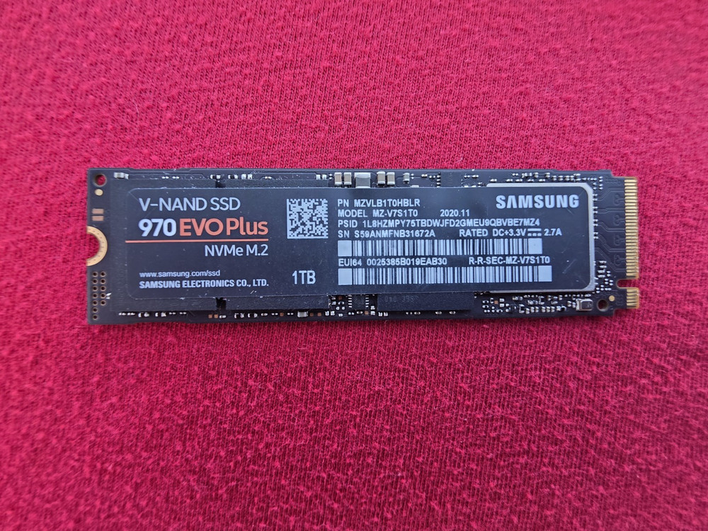 Samsung 970 Pro 1tb PCIe M.2 Internal Solid State Drive