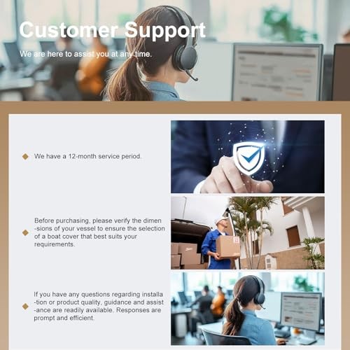 1200D Heavy Duty Boat Cover for 20-22ft Boats - Waterproof, Tear Resistant