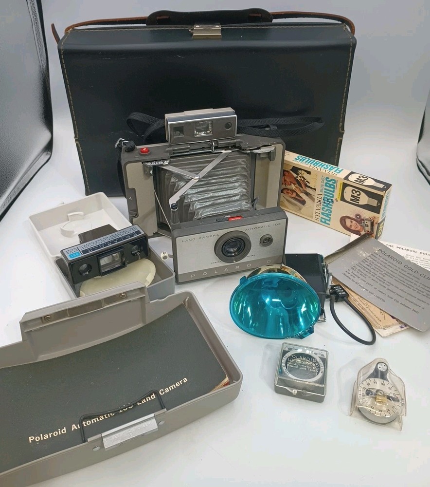 Polaroid 103 Land Camera + Case + Accessories