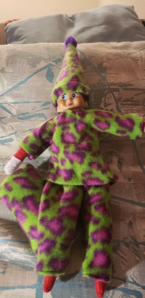 LIME GREEN & PURPLE  PAJAMAS