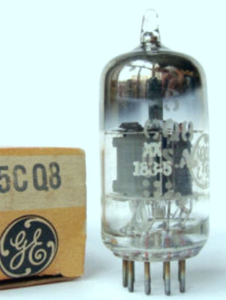 5CQ8 TUBE GE BOXED VINTAGE COMMERCIAL SURPLUS