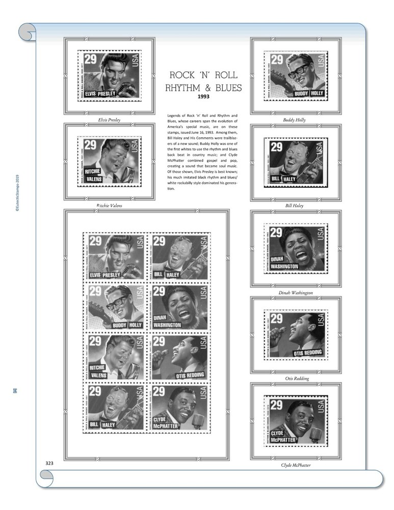 1993 U.S. Commemorative Singles COMPLETE Supplement (White Ace Alternative)