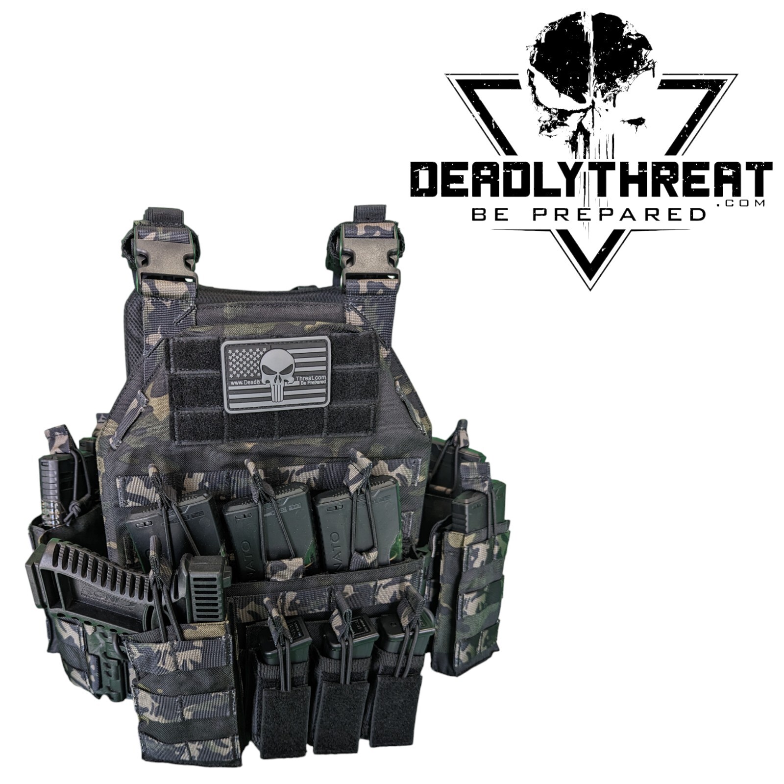 Urban Assault Full Tactical Ghost Camo Vest Plate Carrier