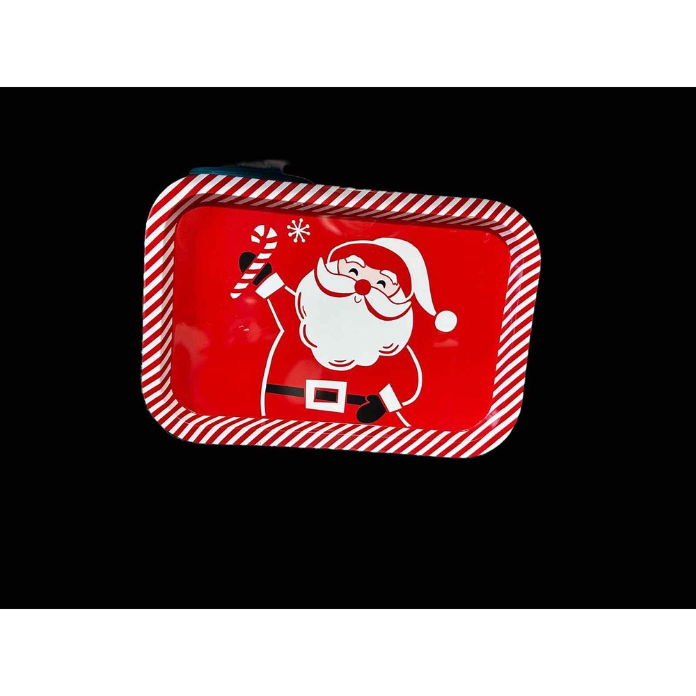 Retro metal Santa tray