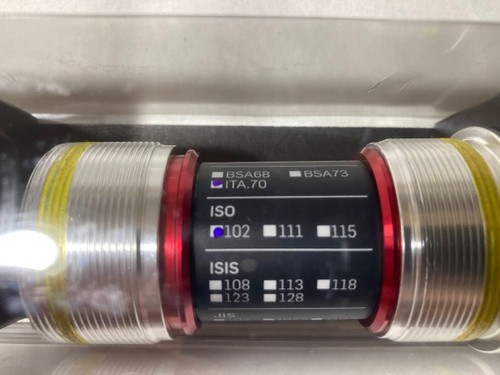 TOKEN ISO Square Bottom Bracket BB ITA 36mmx24T, 102mm