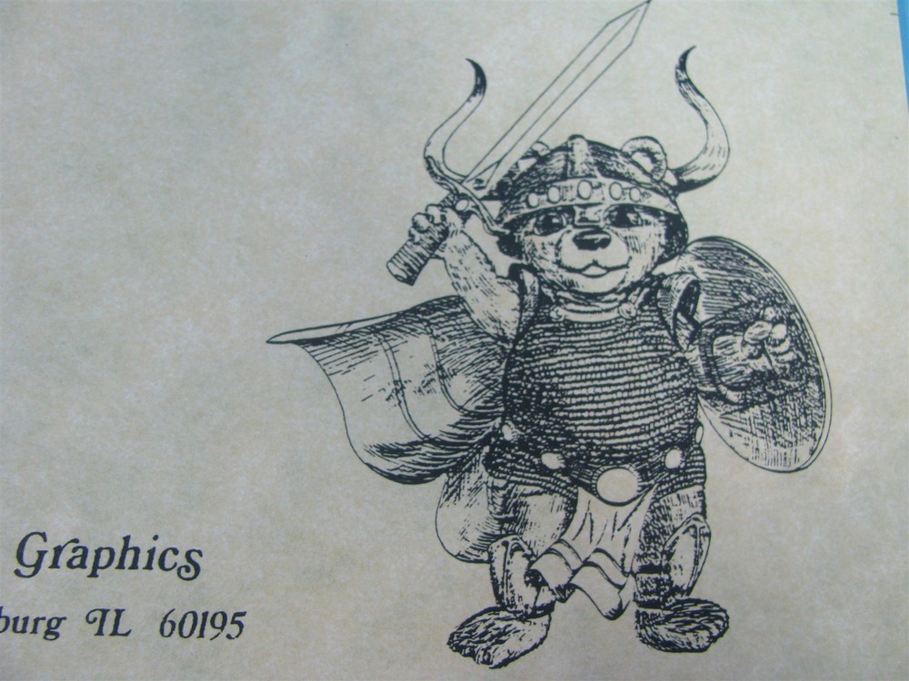 RARE DAVID E. MARTIN FANTASY ART DRAWING GLYRDA