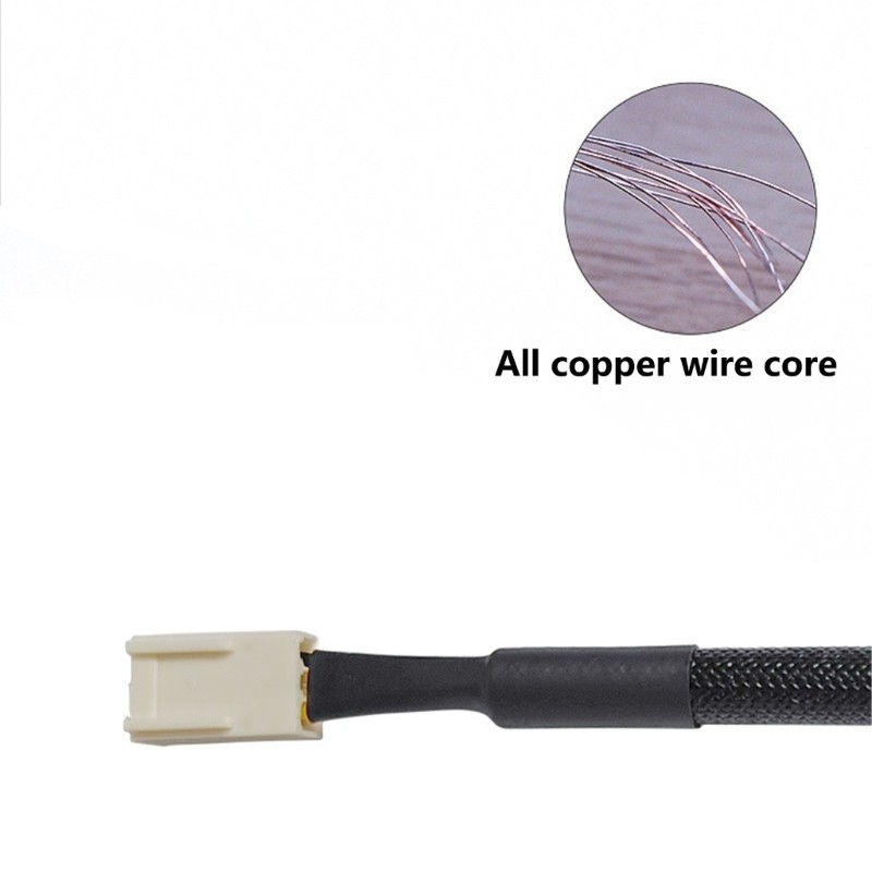 Quiet Operation 3Pin CPU Fan Speed Reducer Voltages Reduction Cable For PC