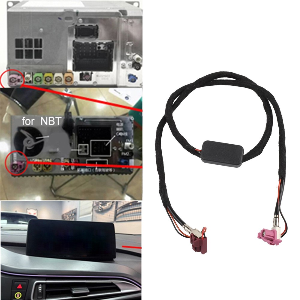 Connect For BMW NBT For EVO Display with 9V LVDS Video Cable Efficient Setup