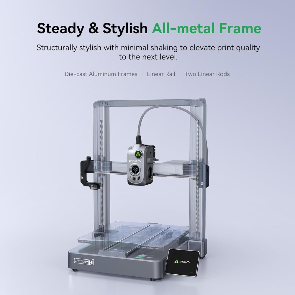 Creality Hi 3D Printer Support Multi-Color 3D Printing Auto Filament Detection