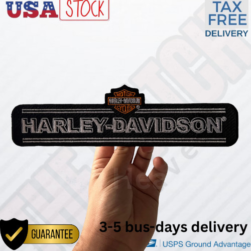 Harley Davidson Dimension patch 10" inches Embroidered patch Iron/On Logo-patch