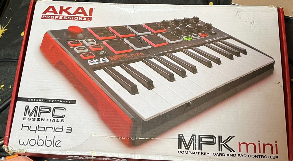 Akai MPK Mini USB MIDI Keyboard Controller w/ Original Box – Lightly Used