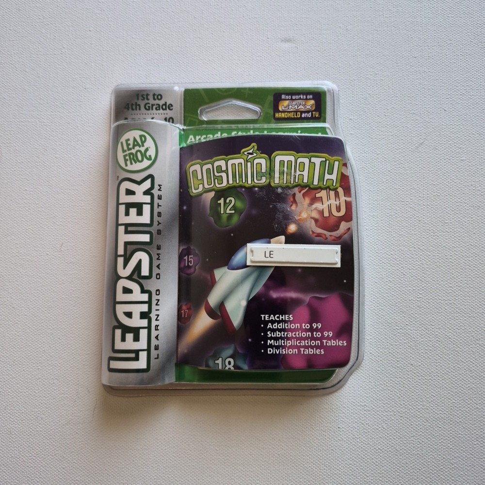 Leapfrog Leapster Cosmic Math Learning Game 1st - 4th Grade Ages 6-10