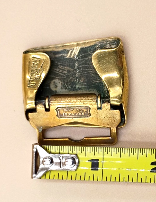 Art Deco Solid Radiogold Belt Buckle