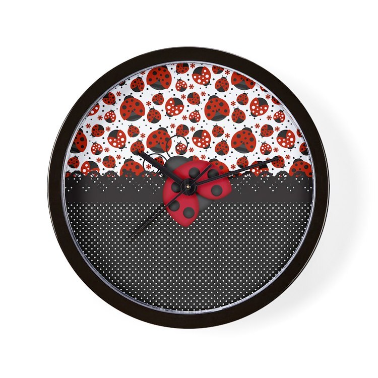 CafePress Ladybugs 10" Wall Clock (1004119753)