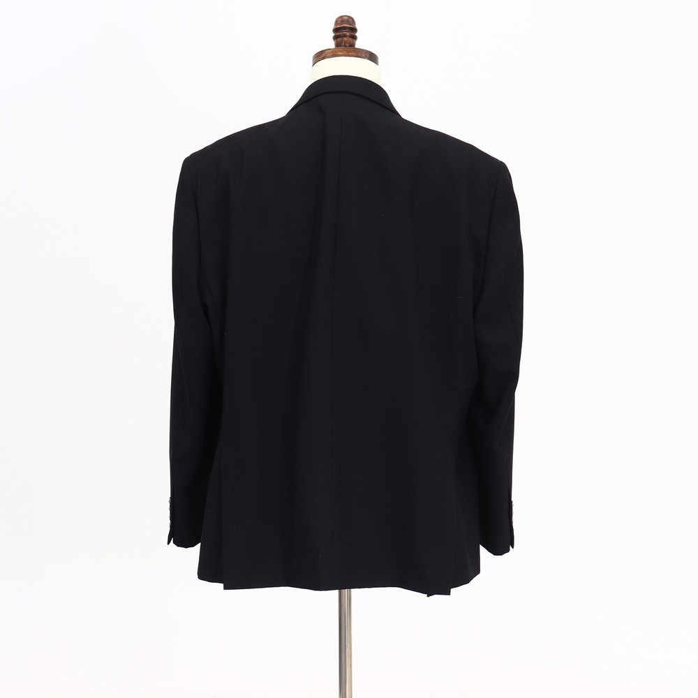 Pronto Uomo 44R Black Sport Coat Blazer Jacket Solid 2B Wool