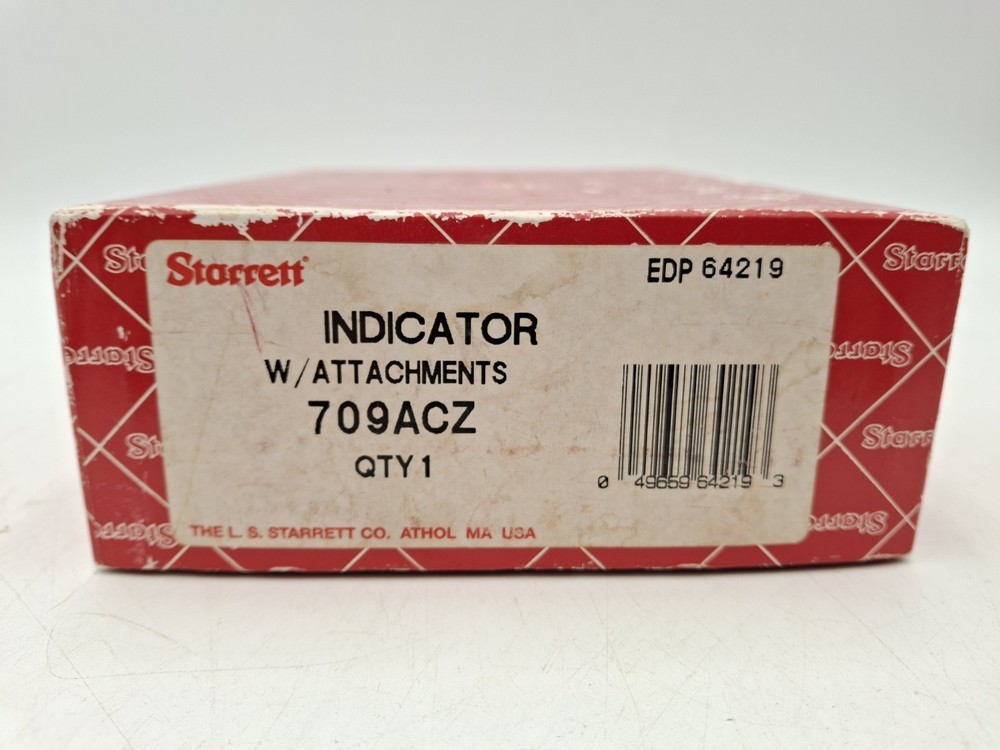 Starrett Indicator W/ Attachments Dial Tester NO. 709AZC in Box - New