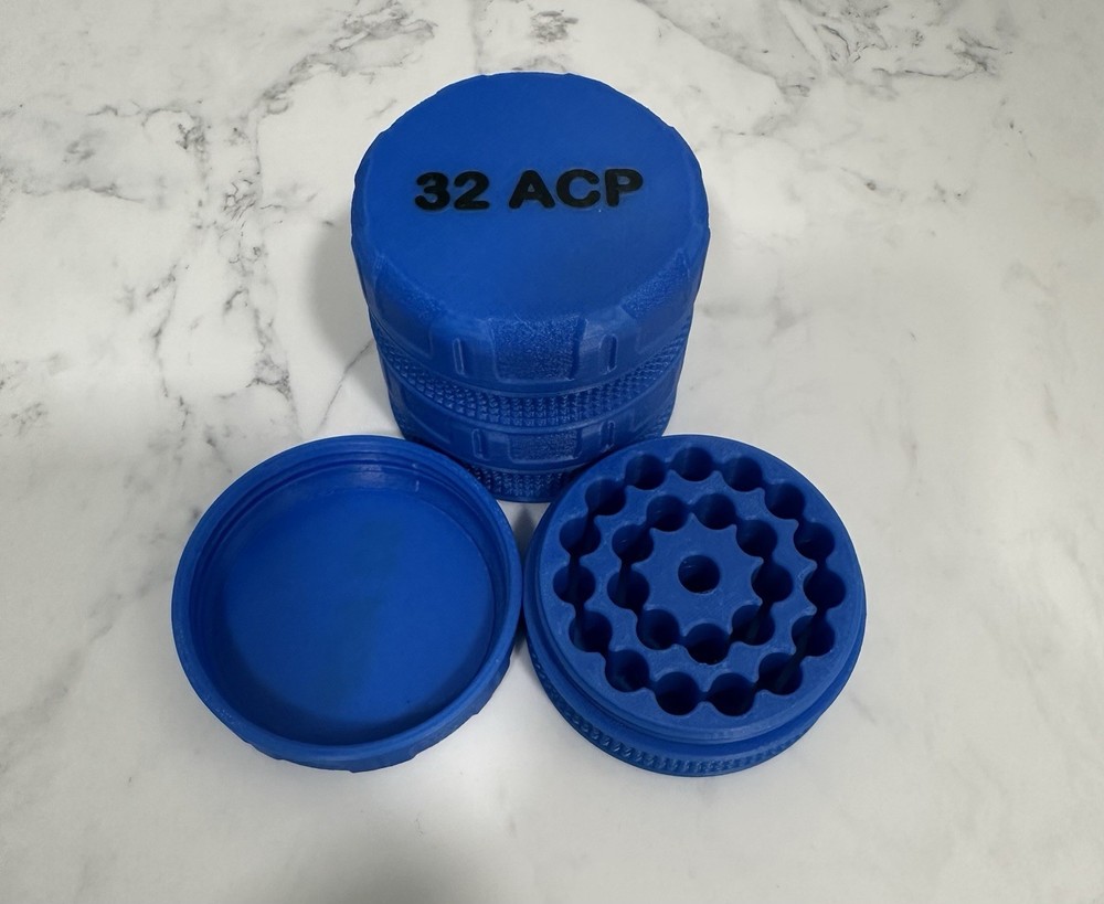 3 Pack of 32 ACP Ammo Puck – Compact, Stackable Storage for 25 Rounds