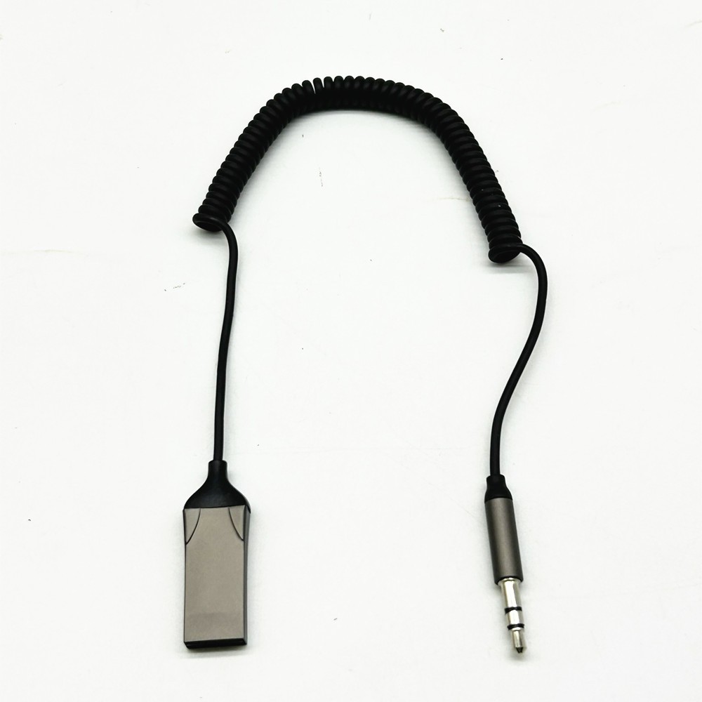 Bluetooth Wireless Receiver Adapter USB 3.5mm Jack Audio Cable For Car Stereo
