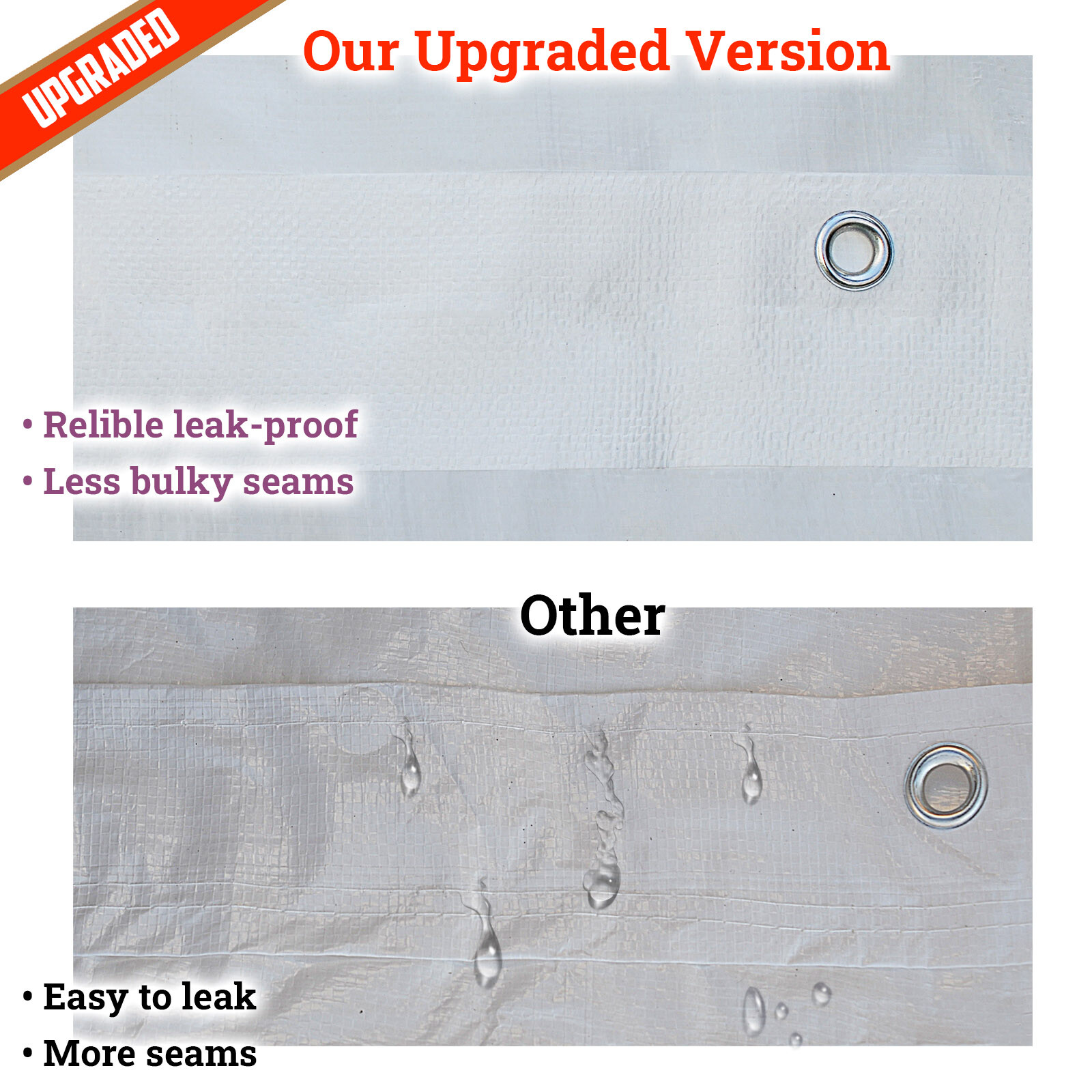 10x20' Carport Replacement Canopy Garage Top Cover Only with Bungees Ball & Edge