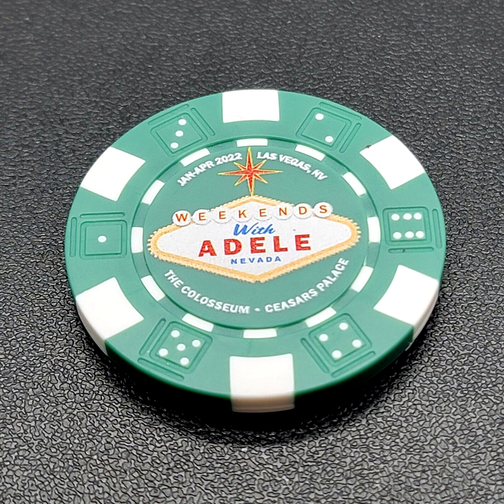 Weekends with Adele Poker Chip Magnet Caesars Palace Las Vegas Colosseum Token
