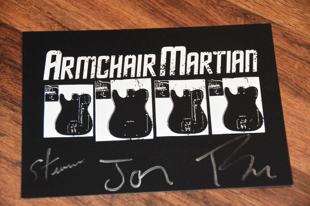 Armchair Martian punk Band Signed Postcard mini print Jon Snodgrass autograph