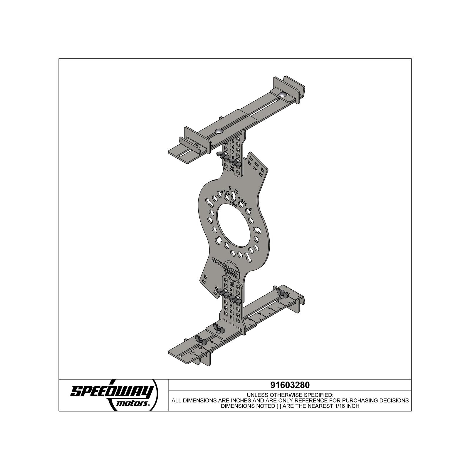 Wheel Fitment Tool for Tire Fit Testing Size Measuring Mockup